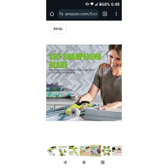 Electric Scissors Leather Fabric Cutter Blade Green Cordless Evcitn - Picture 3 of 8